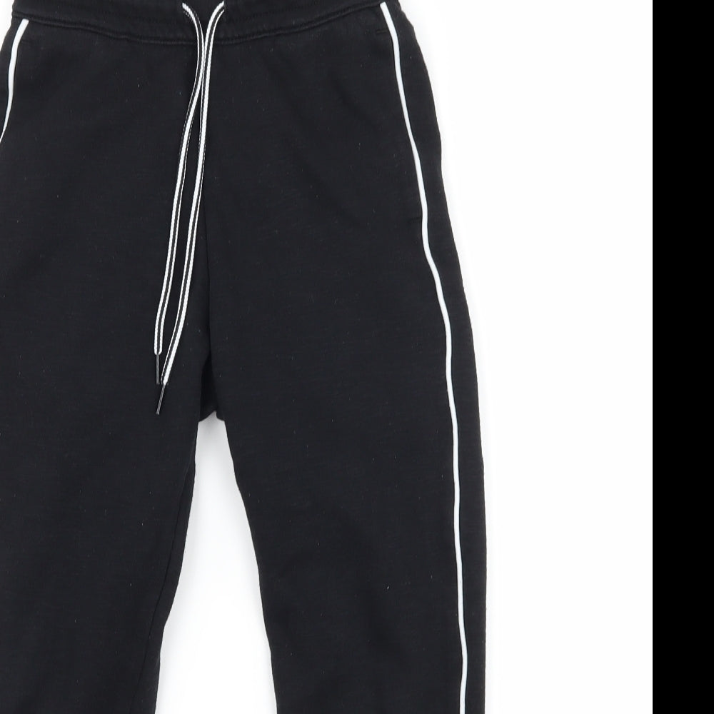 H&M Boys Black   Jogger Trousers Size 7-8 Years