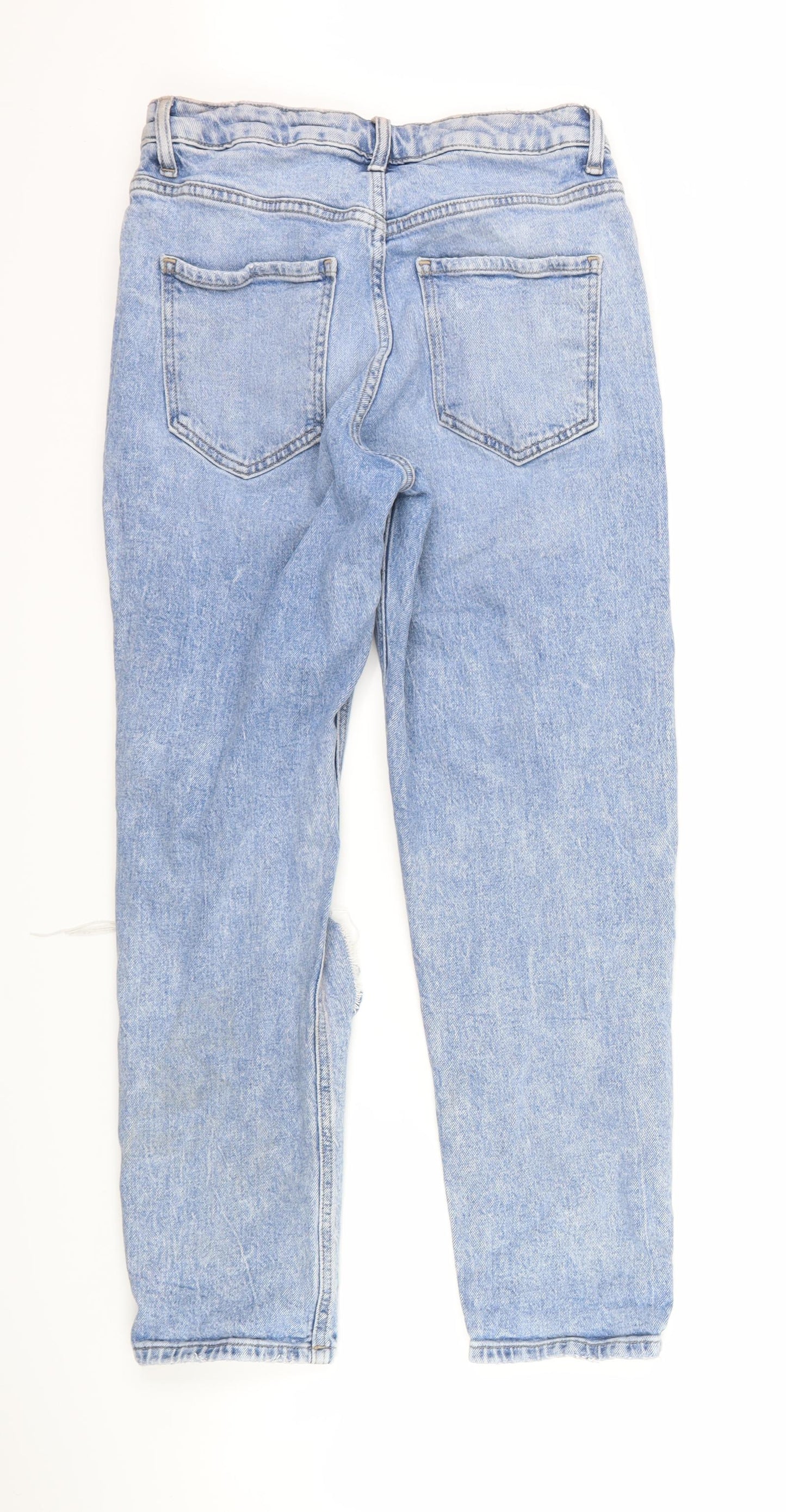 New Look Womens Blue  Denim Mom Jeans Size 10 L28 in