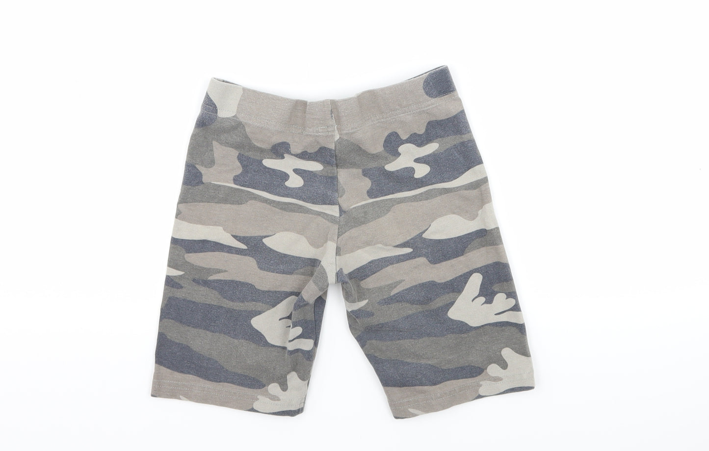 Primark Girls Green Camouflage  Sweat Shorts Size 8-9 Years