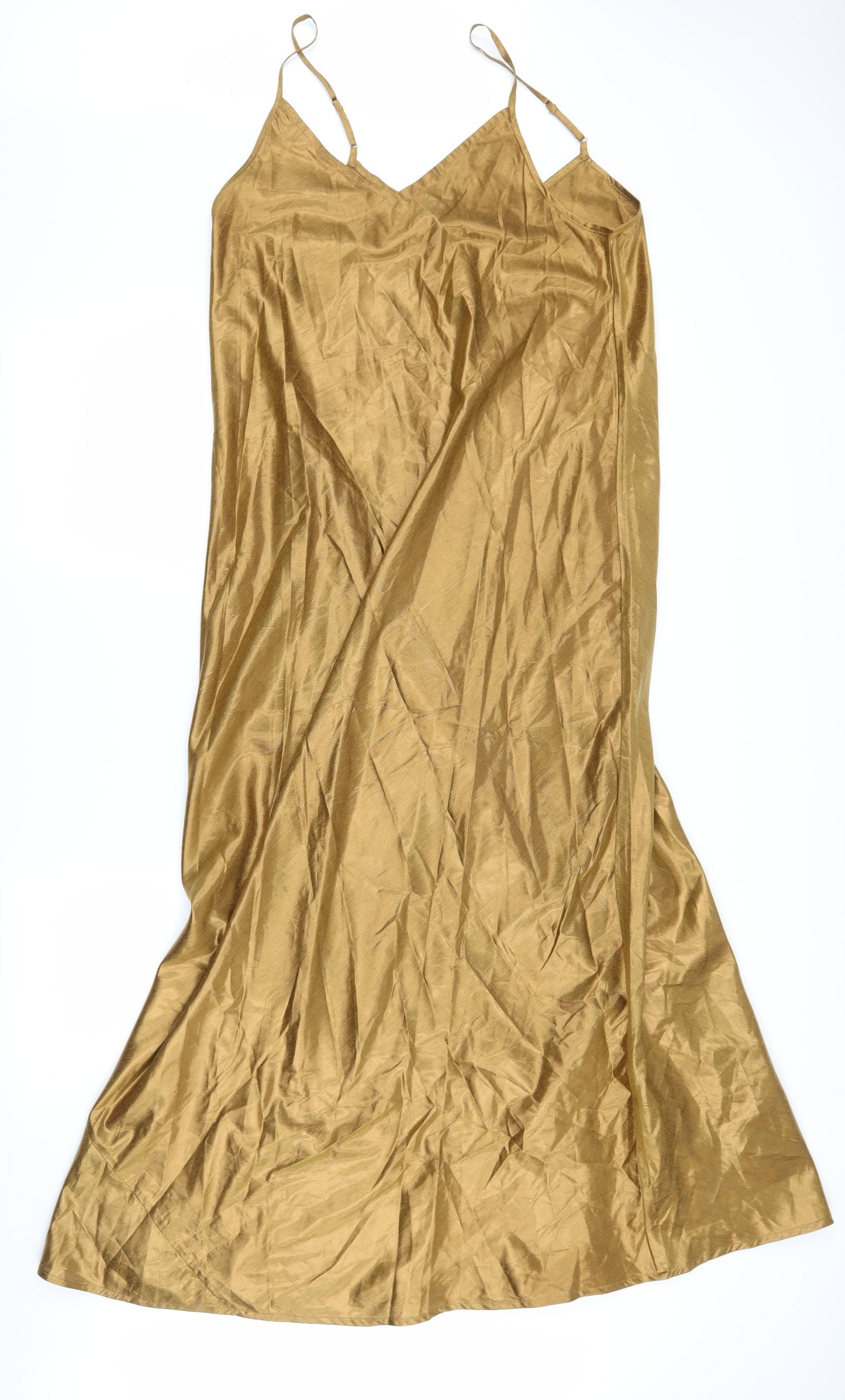 Mes Demoiselles Womens Gold   Maxi  Size 14