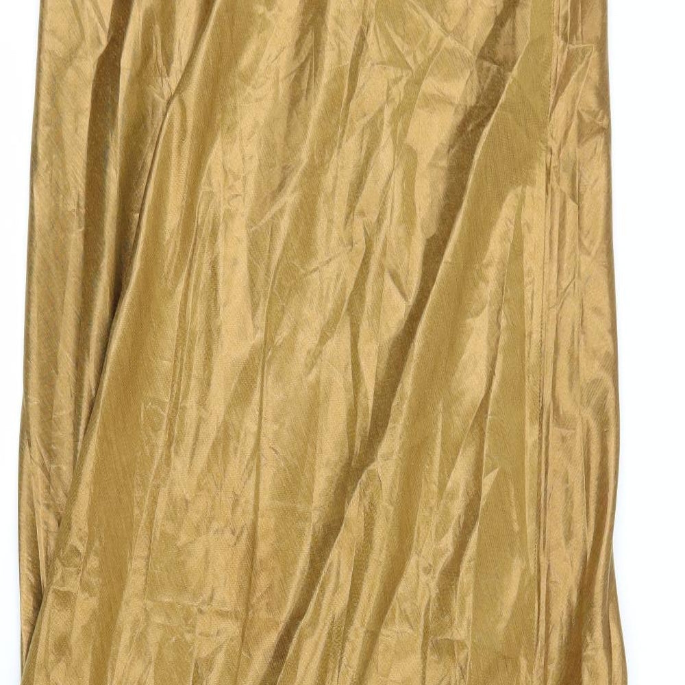 Mes Demoiselles Womens Gold   Maxi  Size 14