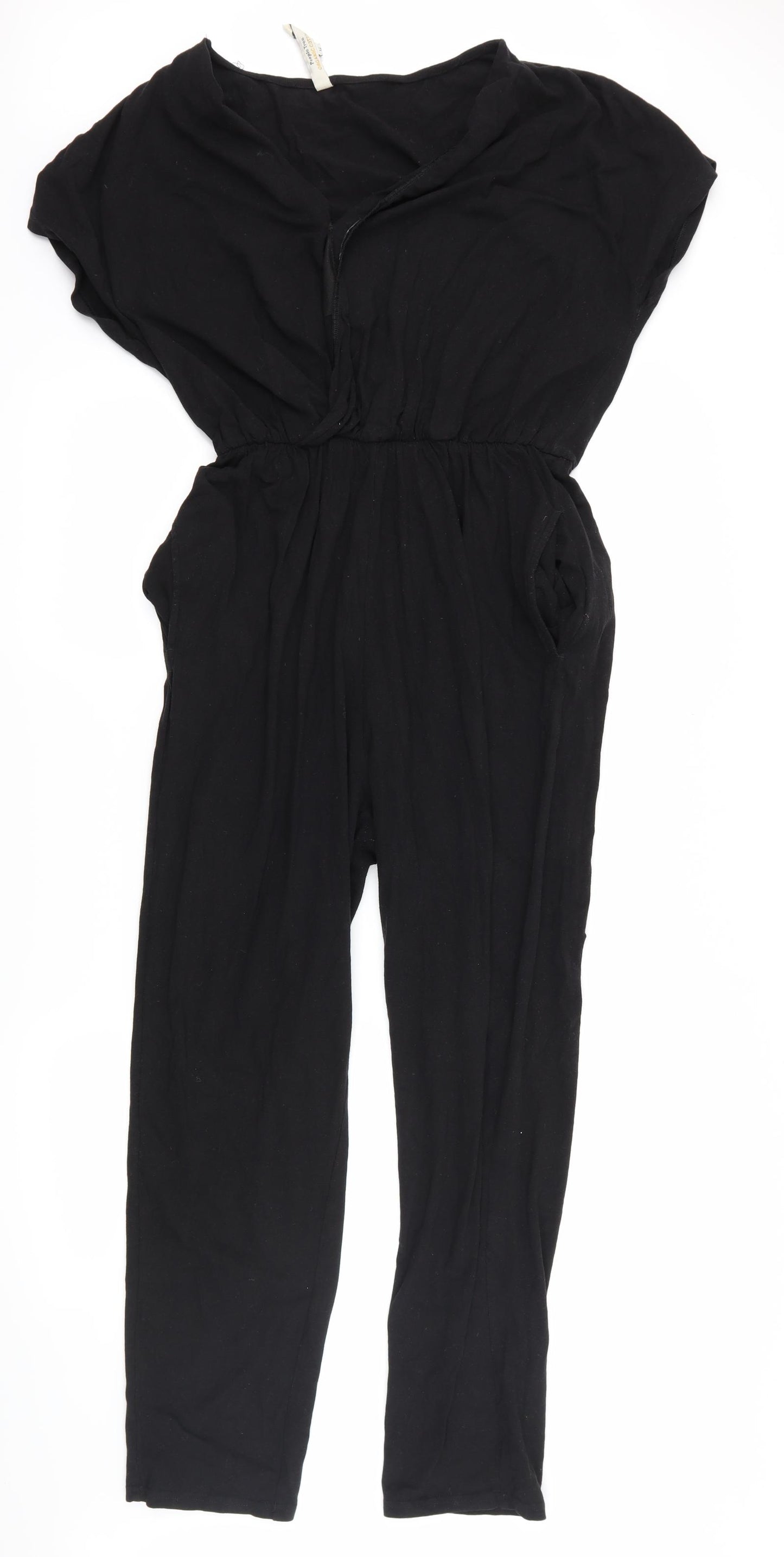 People Tree Womens Black   Playsuit One-Piece Size 12