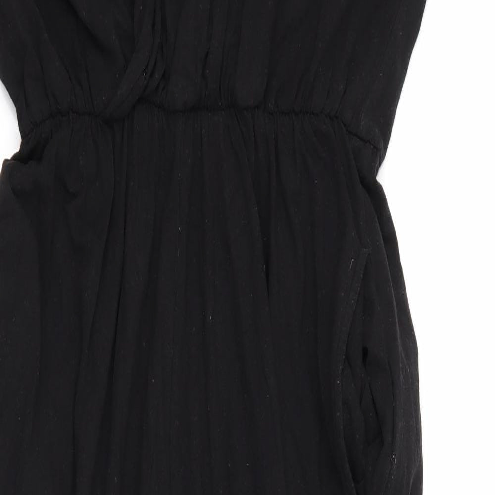 People Tree Womens Black   Playsuit One-Piece Size 12