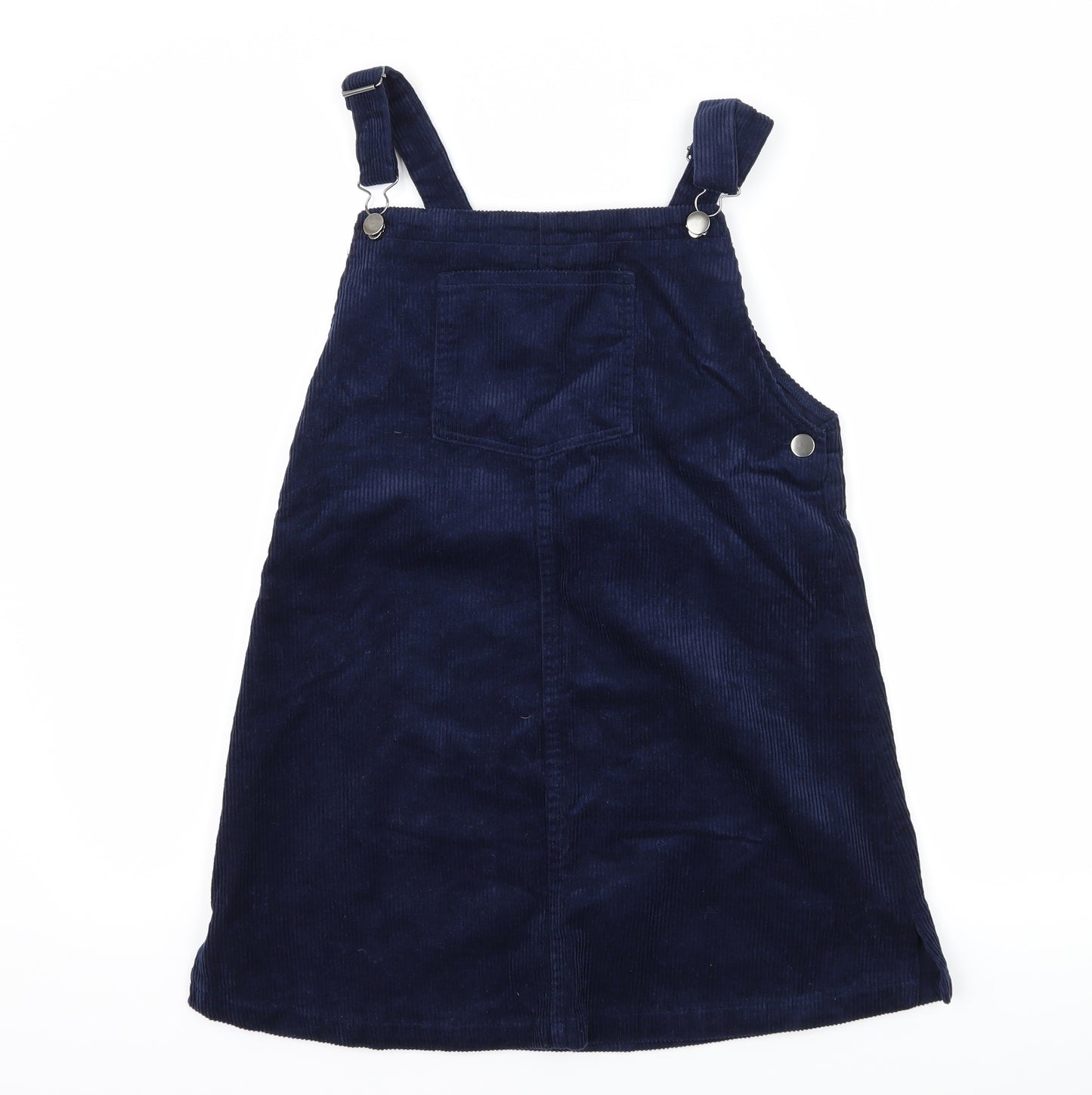 Nutmeg Girls Blue  Corduroy Pinafore/Dungaree Dress  Size 13-14 Years