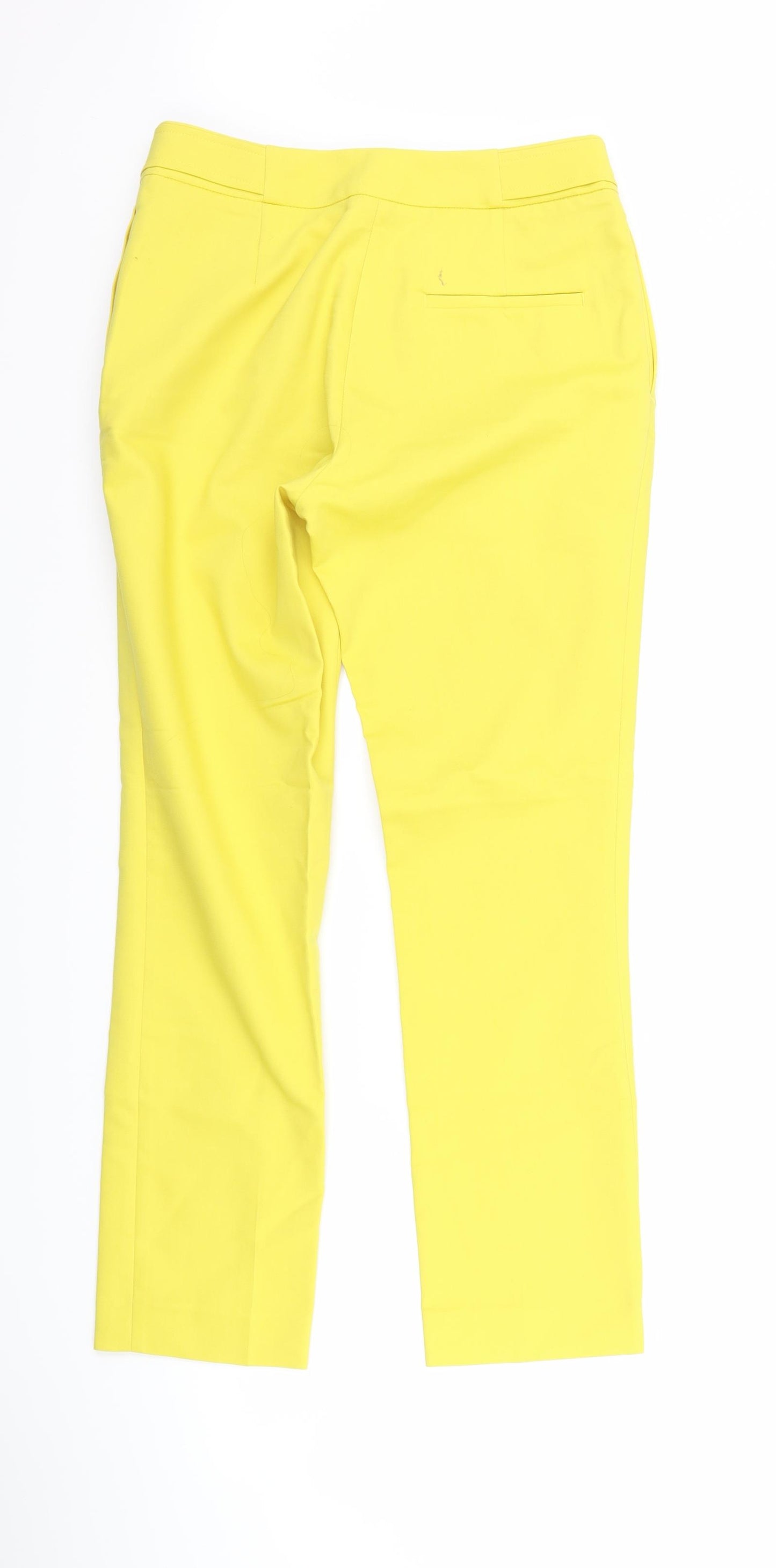 H&M Womens Yellow   Trousers  Size 8 L26 in