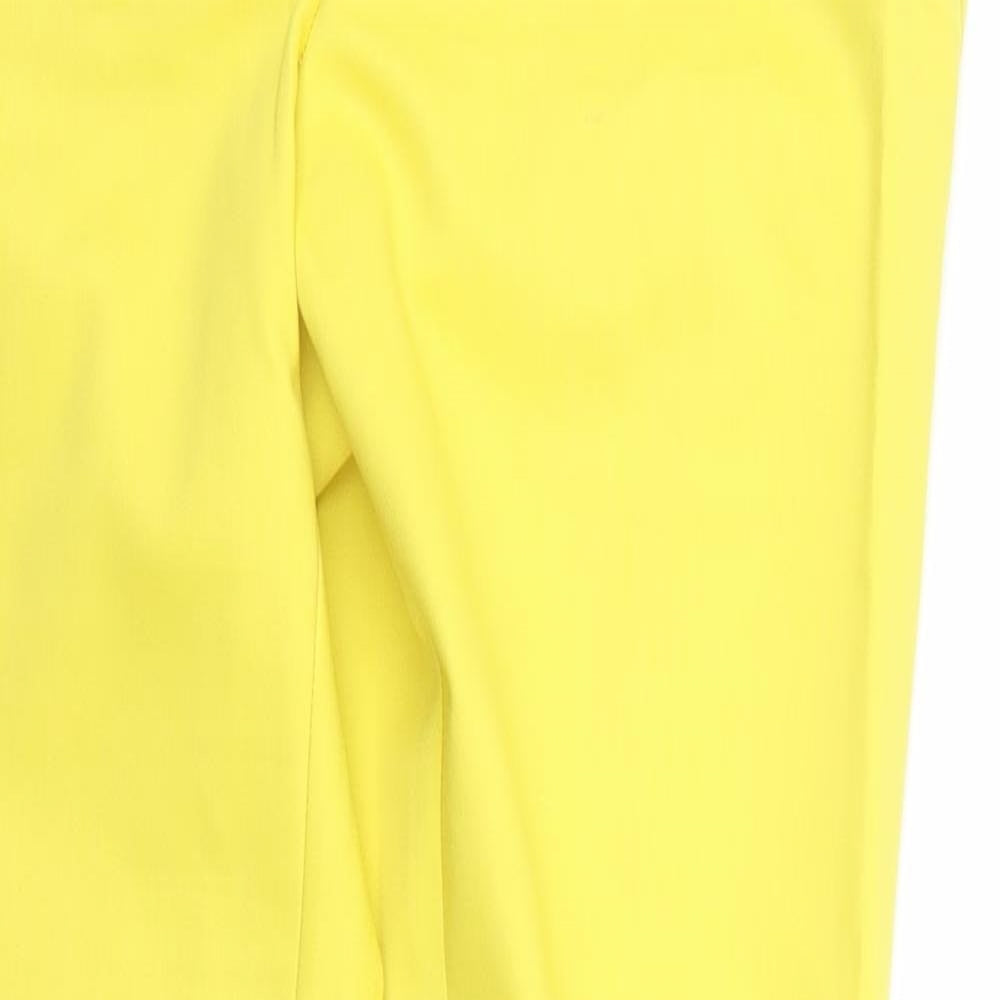 H&M Womens Yellow   Trousers  Size 8 L26 in