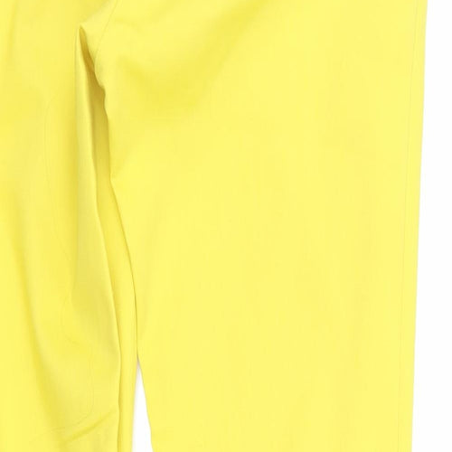 H&M Womens Yellow   Trousers  Size 8 L26 in