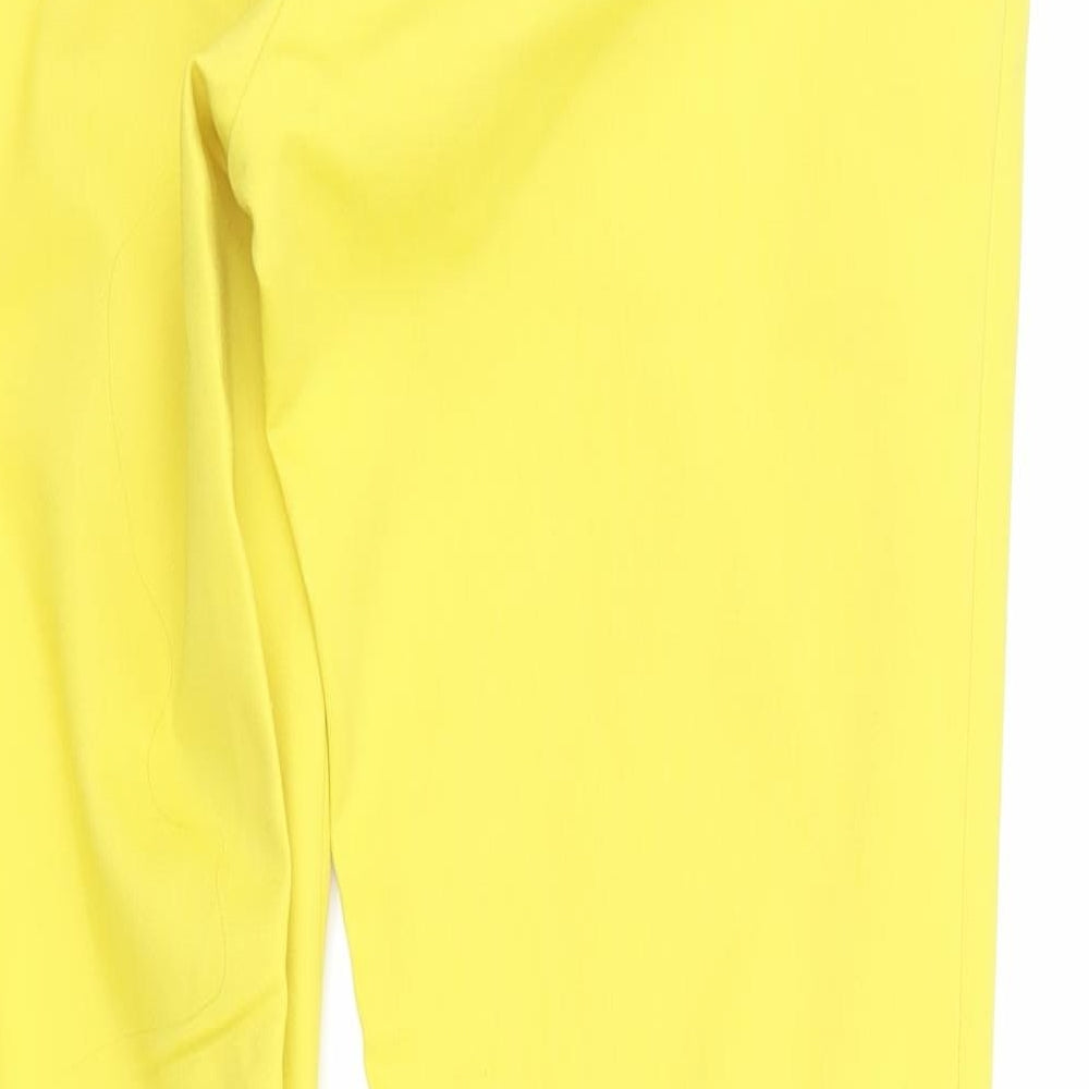 H&M Womens Yellow   Trousers  Size 8 L26 in