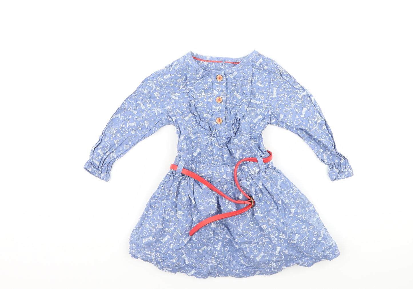 George Girls Blue   A-Line  Size 9-12 Months  - graphic
