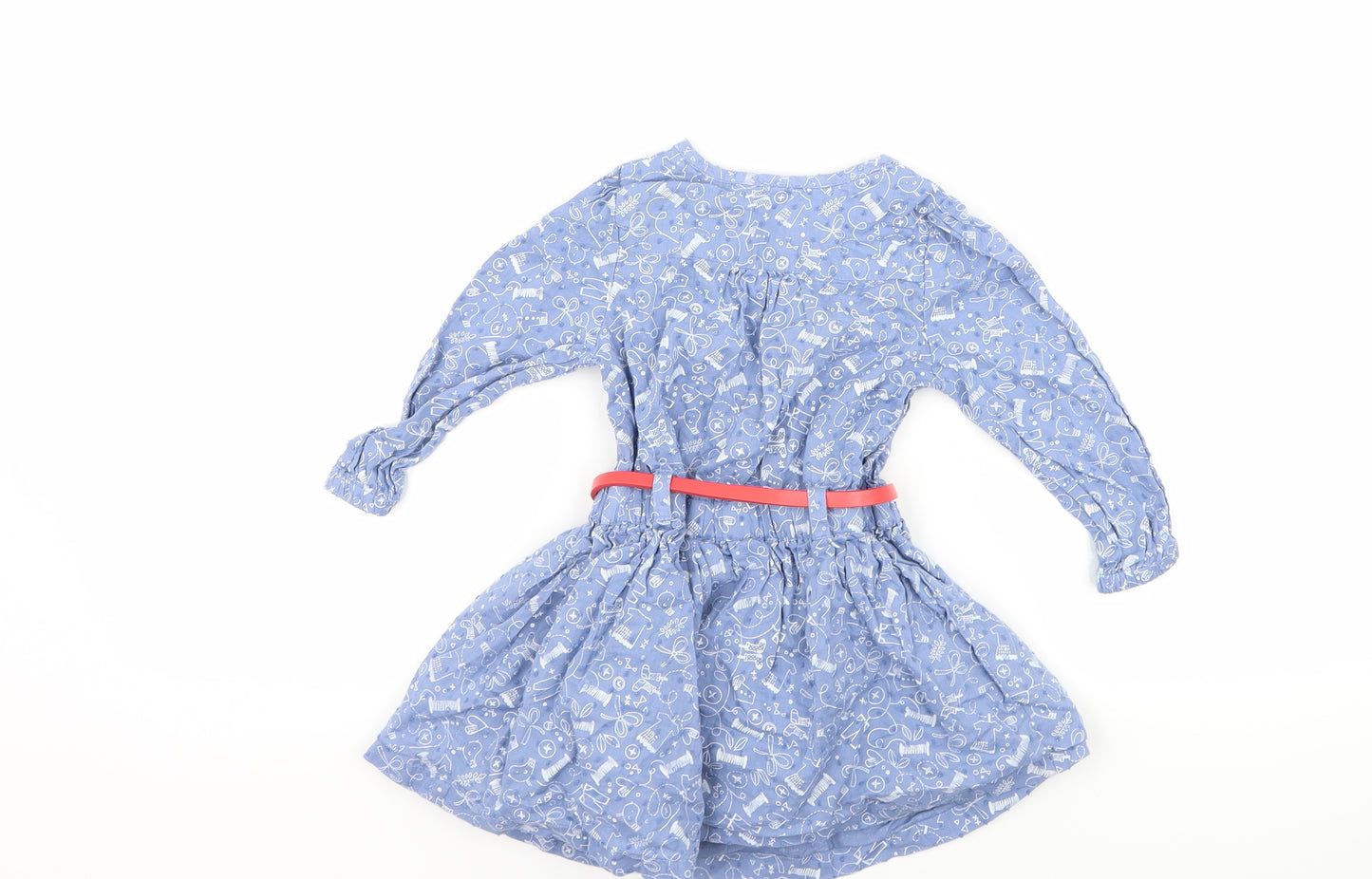 George Girls Blue   A-Line  Size 9-12 Months  - graphic
