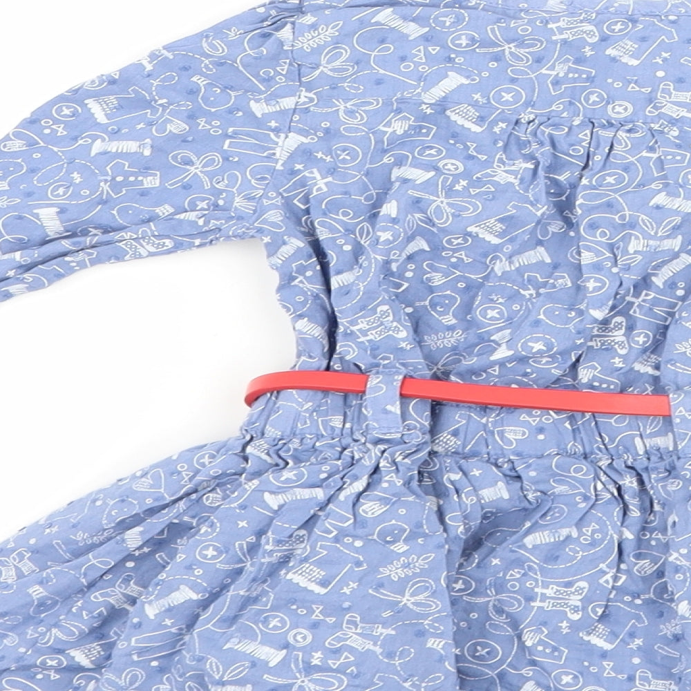 George Girls Blue   A-Line  Size 9-12 Months  - graphic