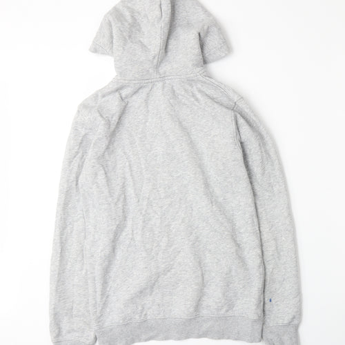 H&M Boys Grey  Jersey Henley Hoodie Size 10-11 Years