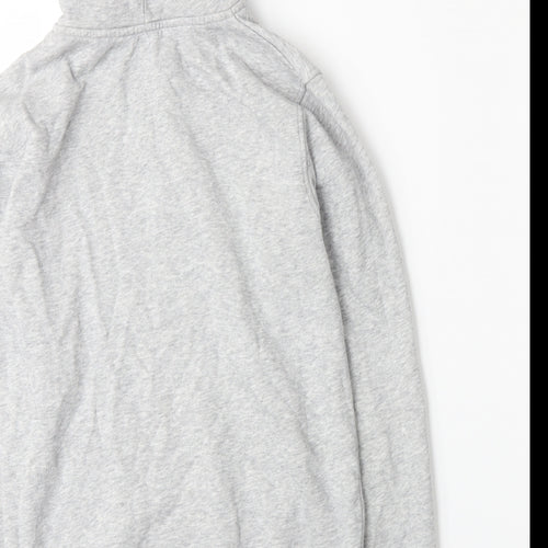 H&M Boys Grey  Jersey Henley Hoodie Size 10-11 Years