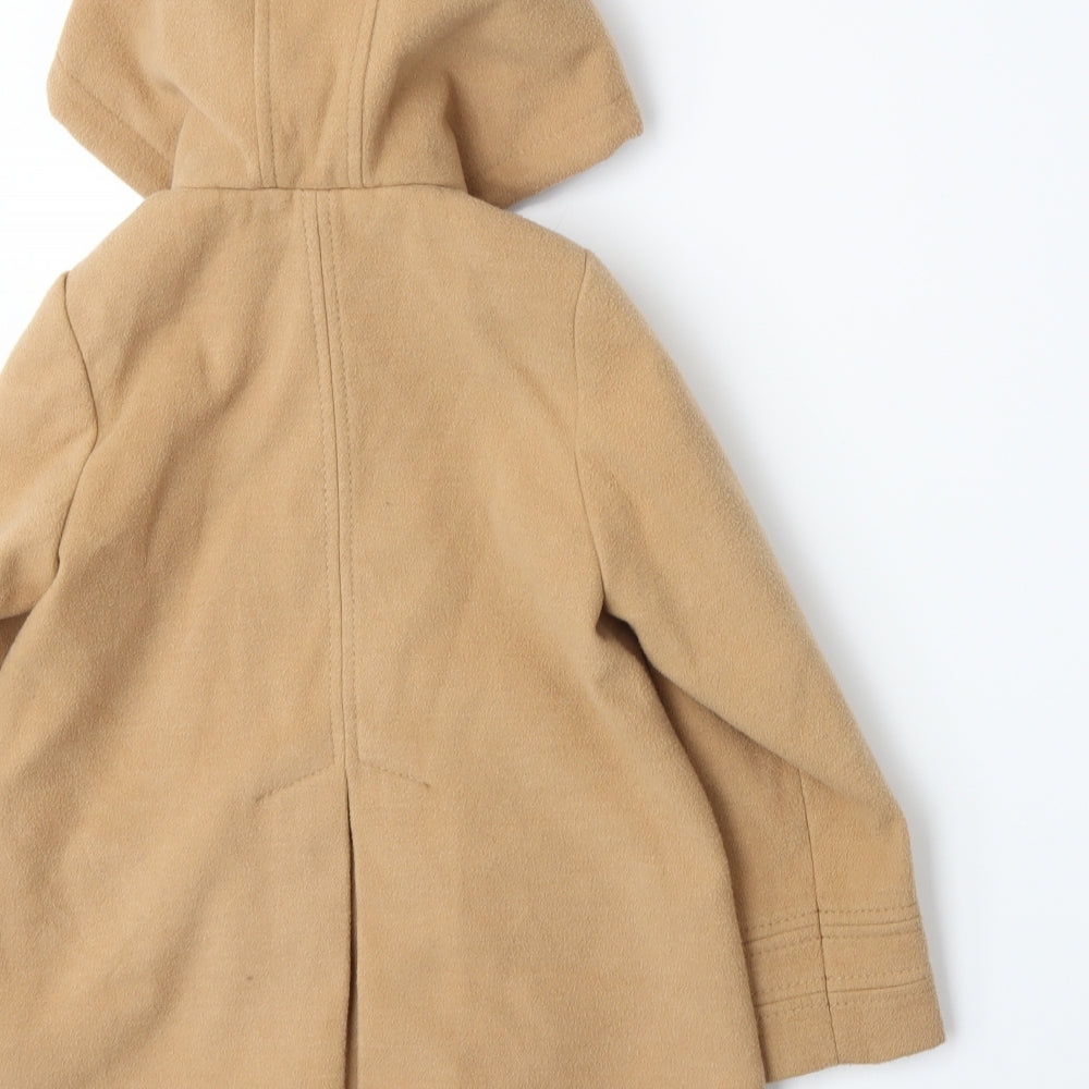 NEXT Girls Beige   Overcoat Coat Size 5-6 Years