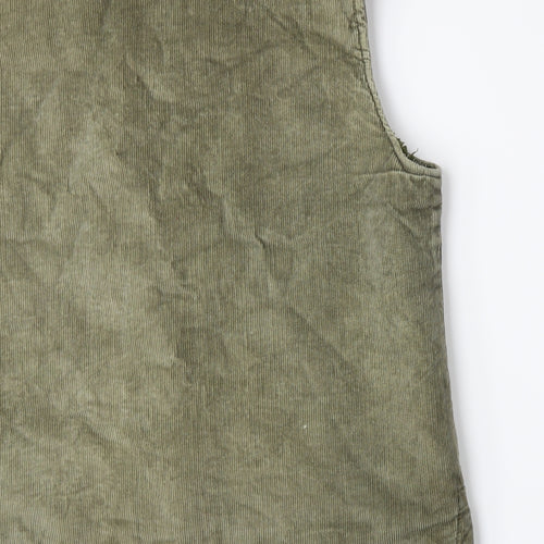 Fieldwear Mens Green  Corduroy Gilet Jacket Size L