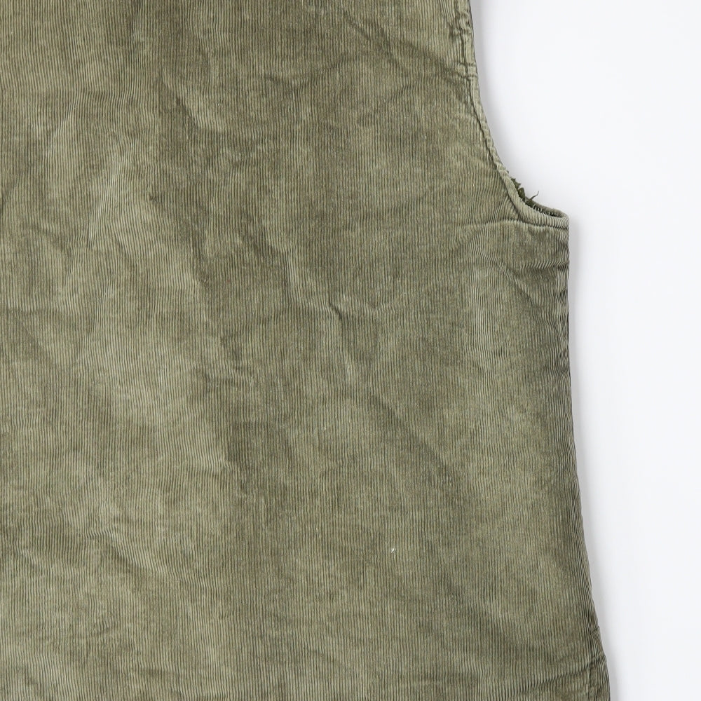 Fieldwear Mens Green  Corduroy Gilet Jacket Size L
