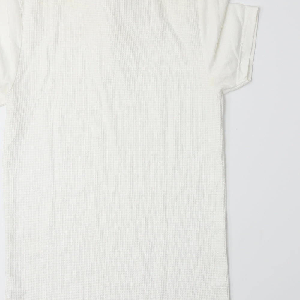River Island Mens White    Polo Size XS