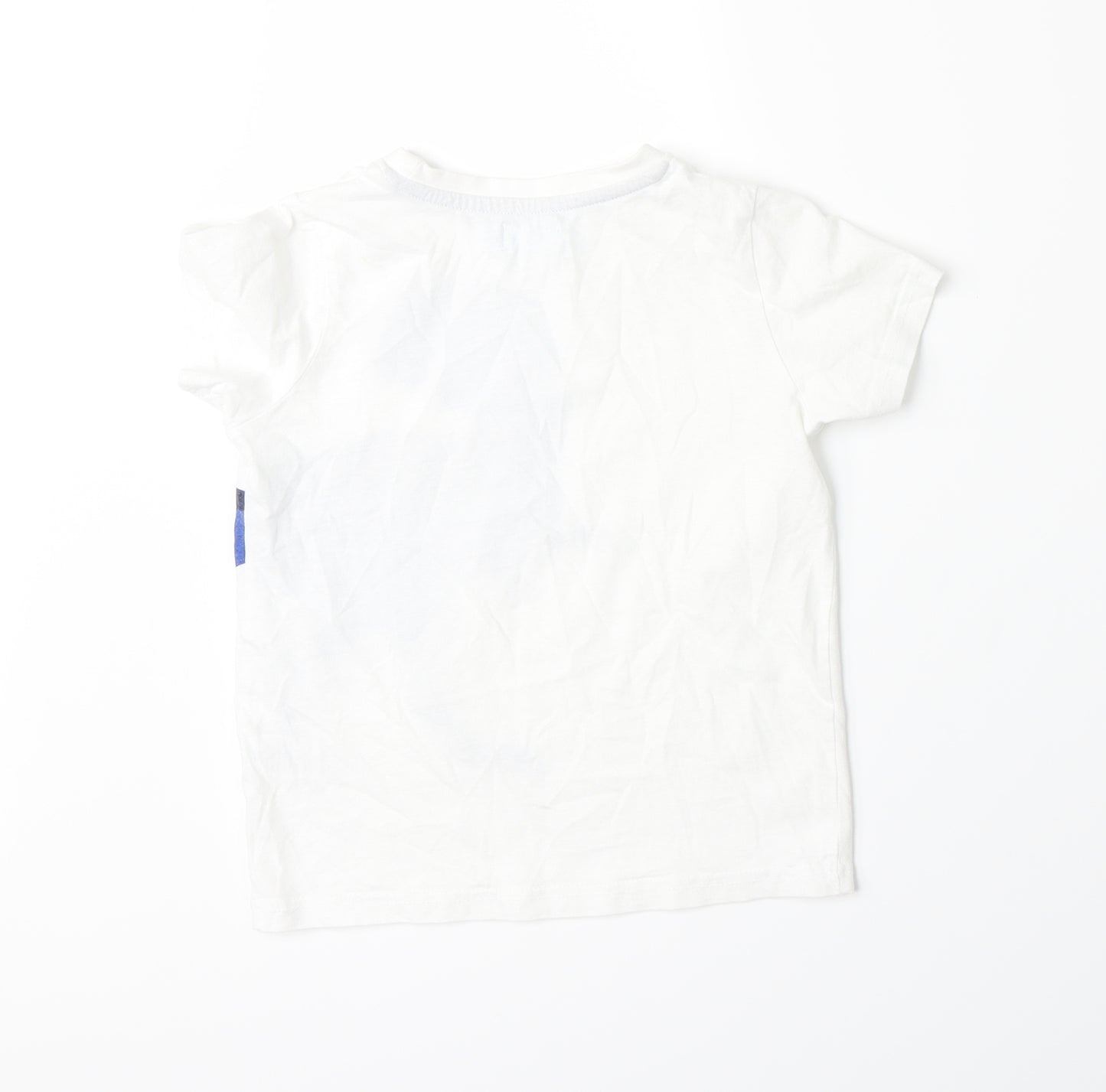 Lily & Dan Boys White   Basic T-Shirt Size 5-6 Years