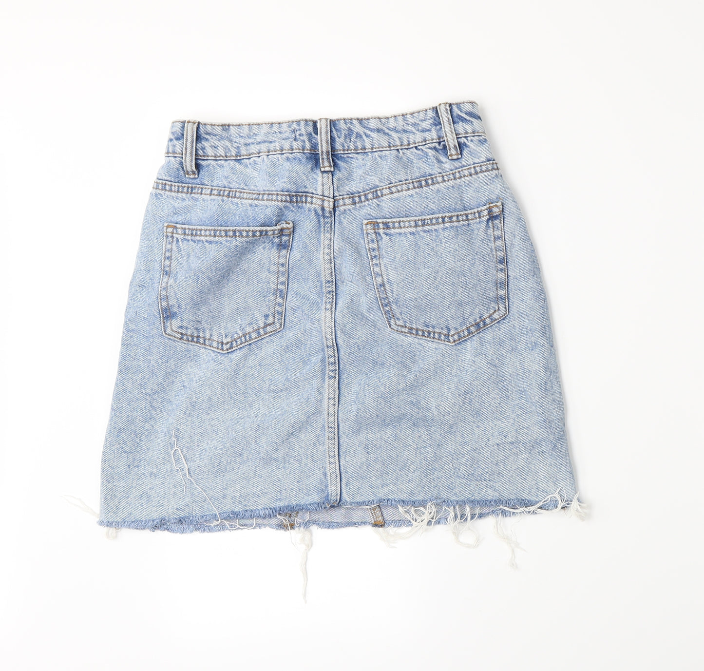 Primark Womens Blue  Denim A-Line Skirt Size 6