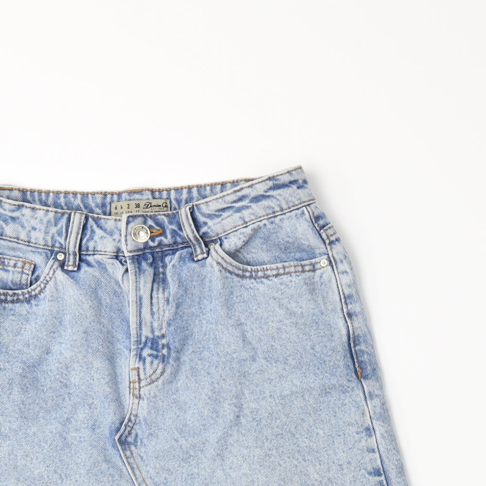 Primark Womens Blue  Denim A-Line Skirt Size 6