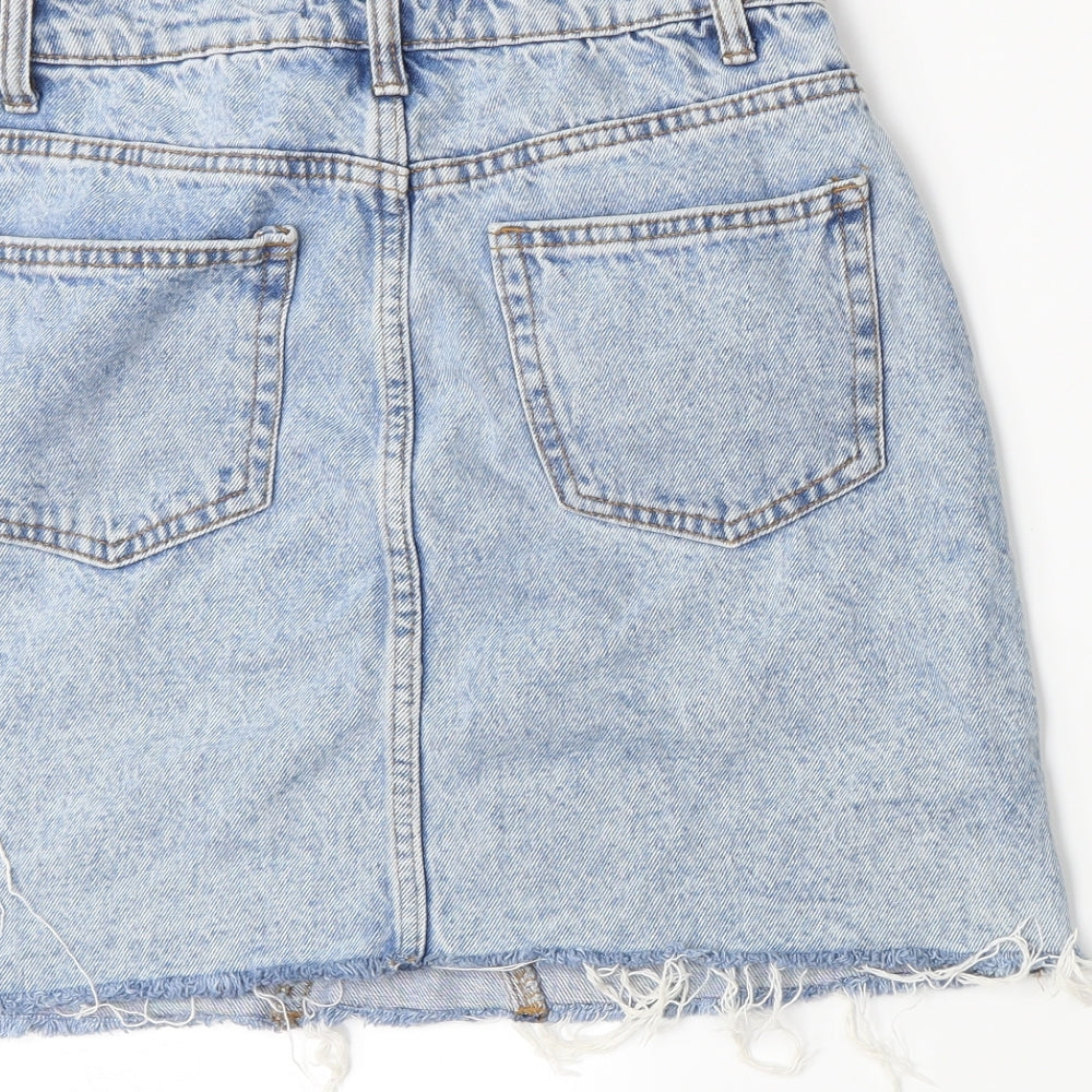 Primark Womens Blue  Denim A-Line Skirt Size 6