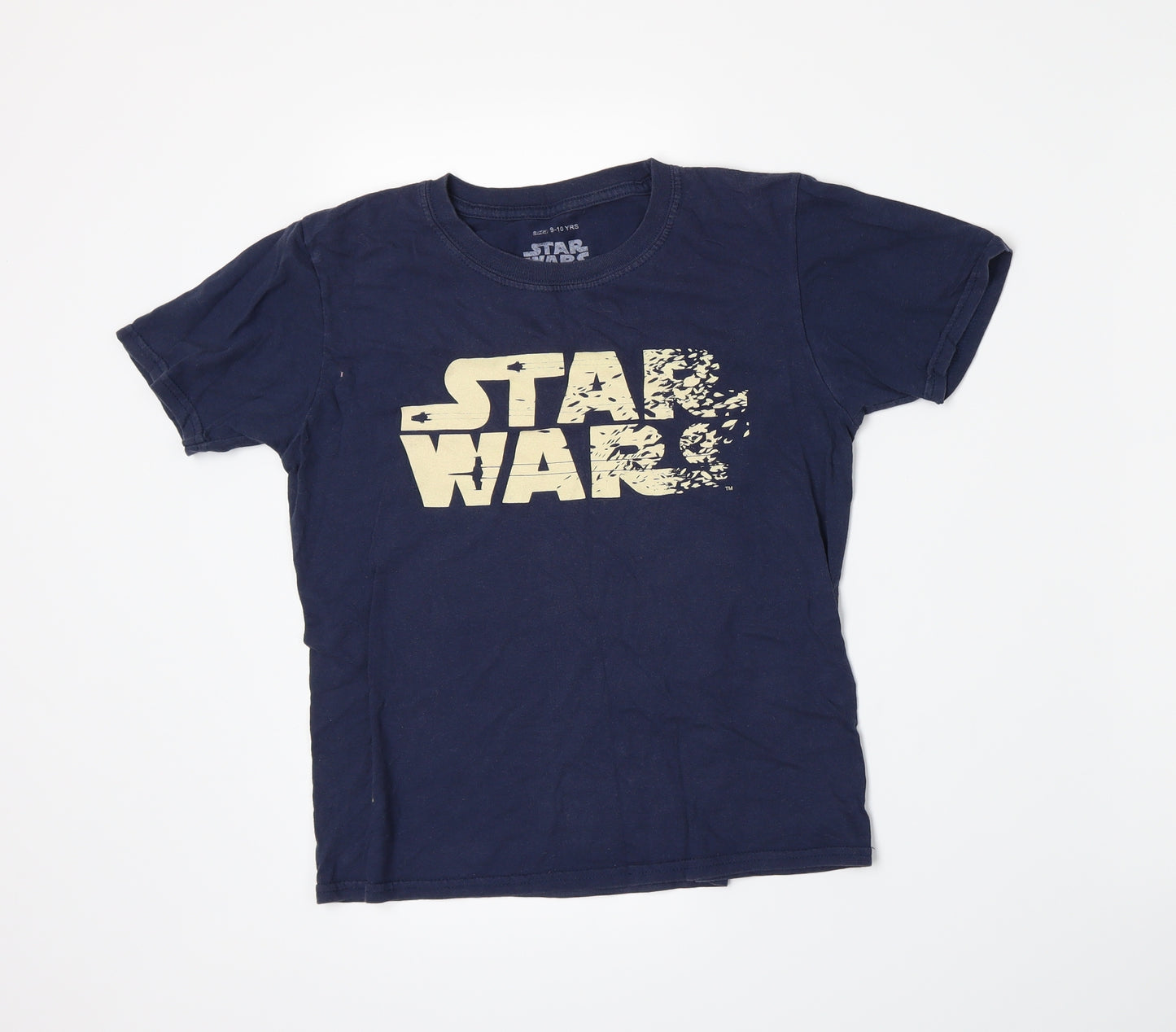 Star Wars Boys Blue  Jersey Basic T-Shirt Size 9-10 Years