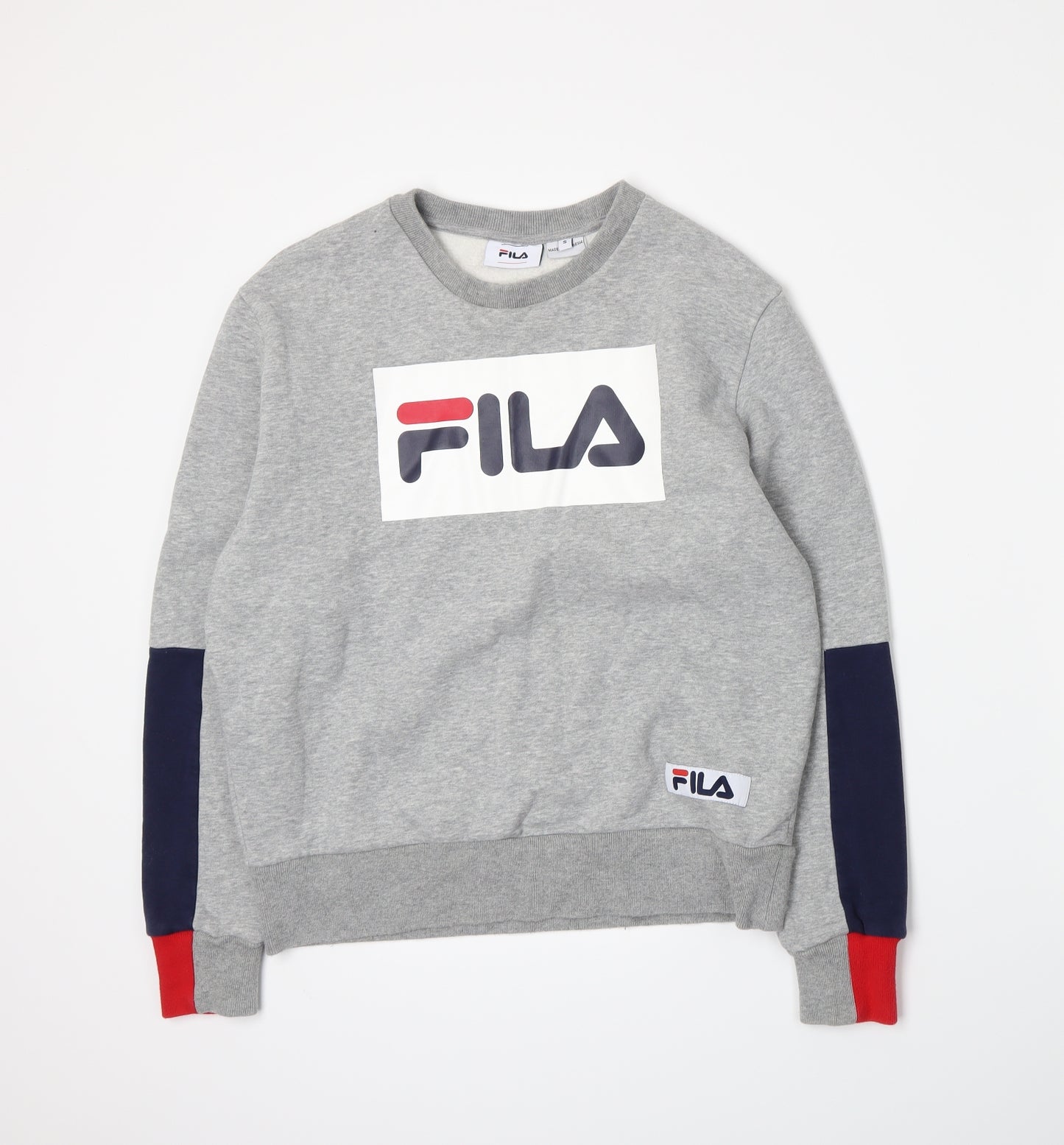 FILA Mens Grey  Jersey Pullover Sweatshirt Size S