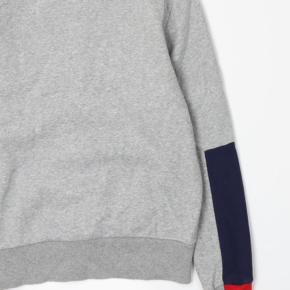 FILA Mens Grey  Jersey Pullover Sweatshirt Size S