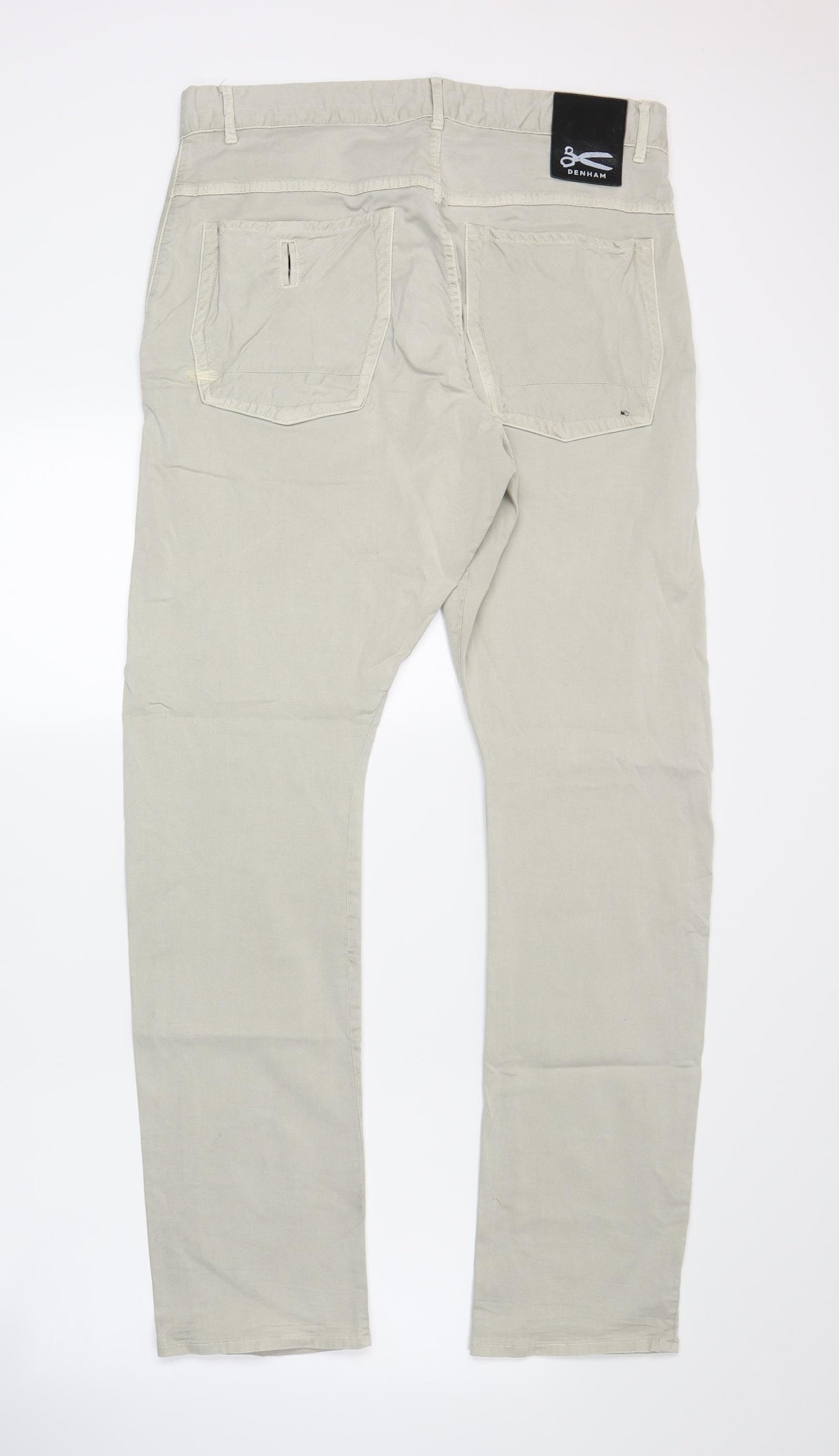 Denham Mens Beige   Straight Jeans Size 32 L31 in