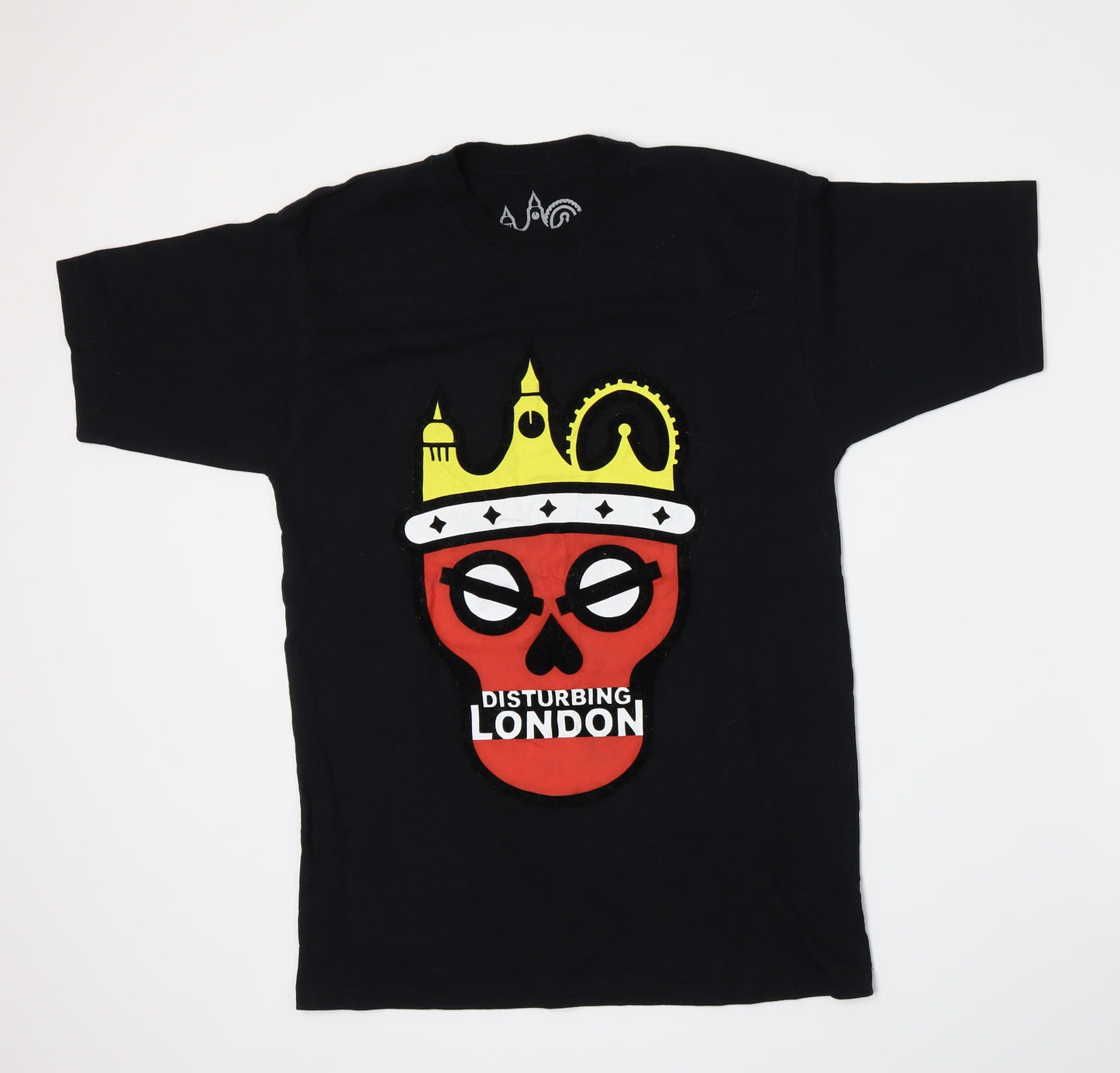 Distubing London Mens Black    T-Shirt Size L