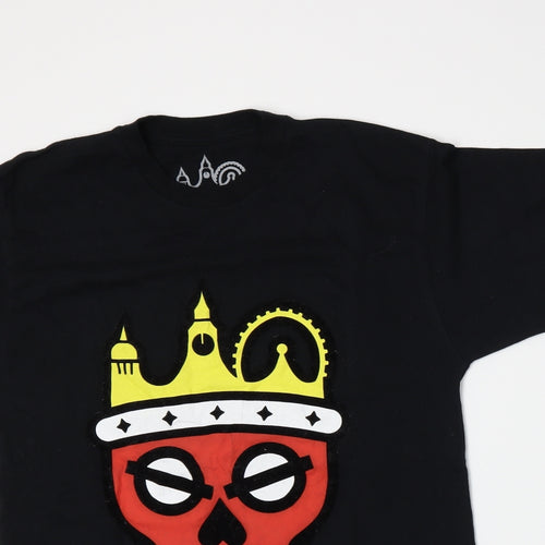 Distubing London Mens Black    T-Shirt Size L