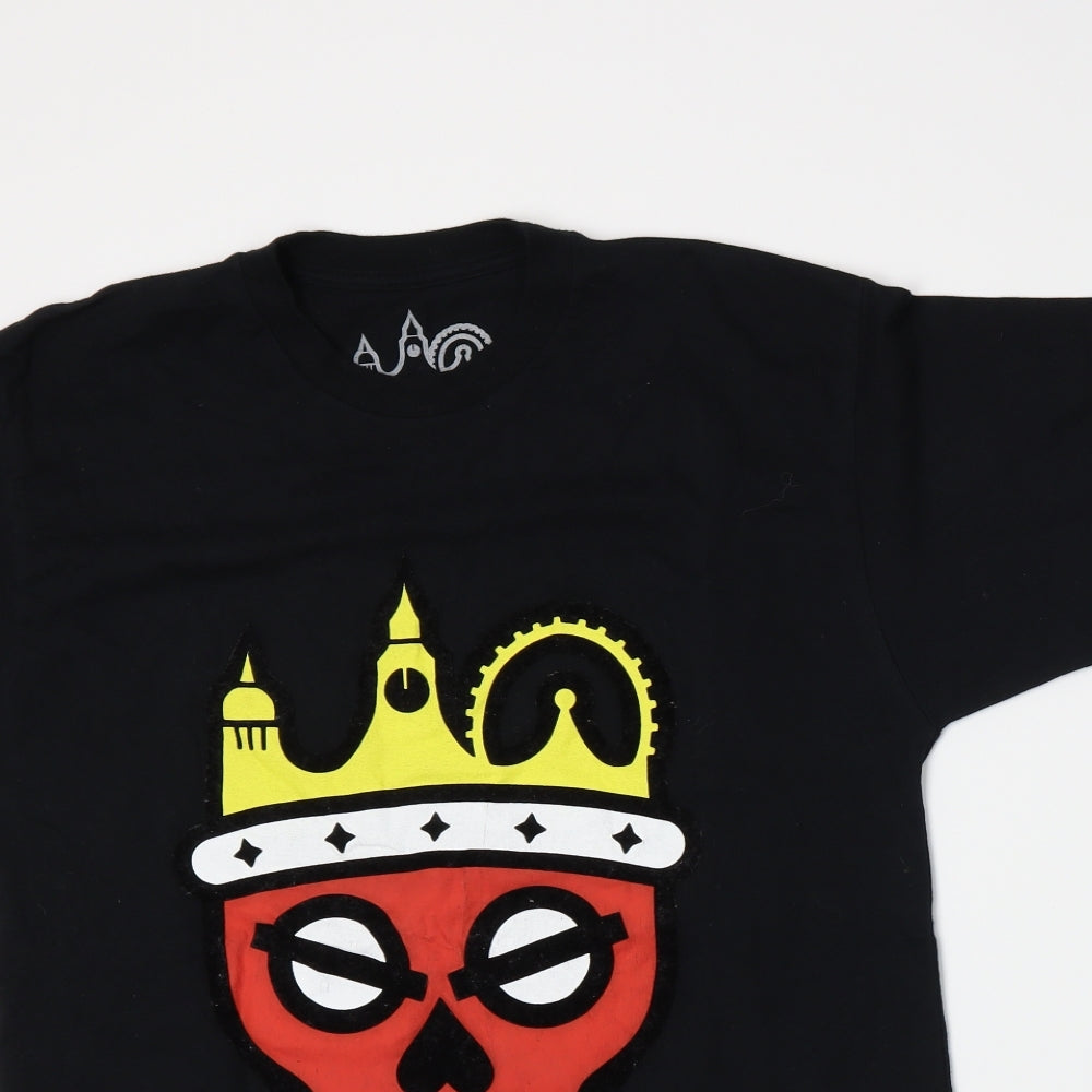 Distubing London Mens Black    T-Shirt Size L