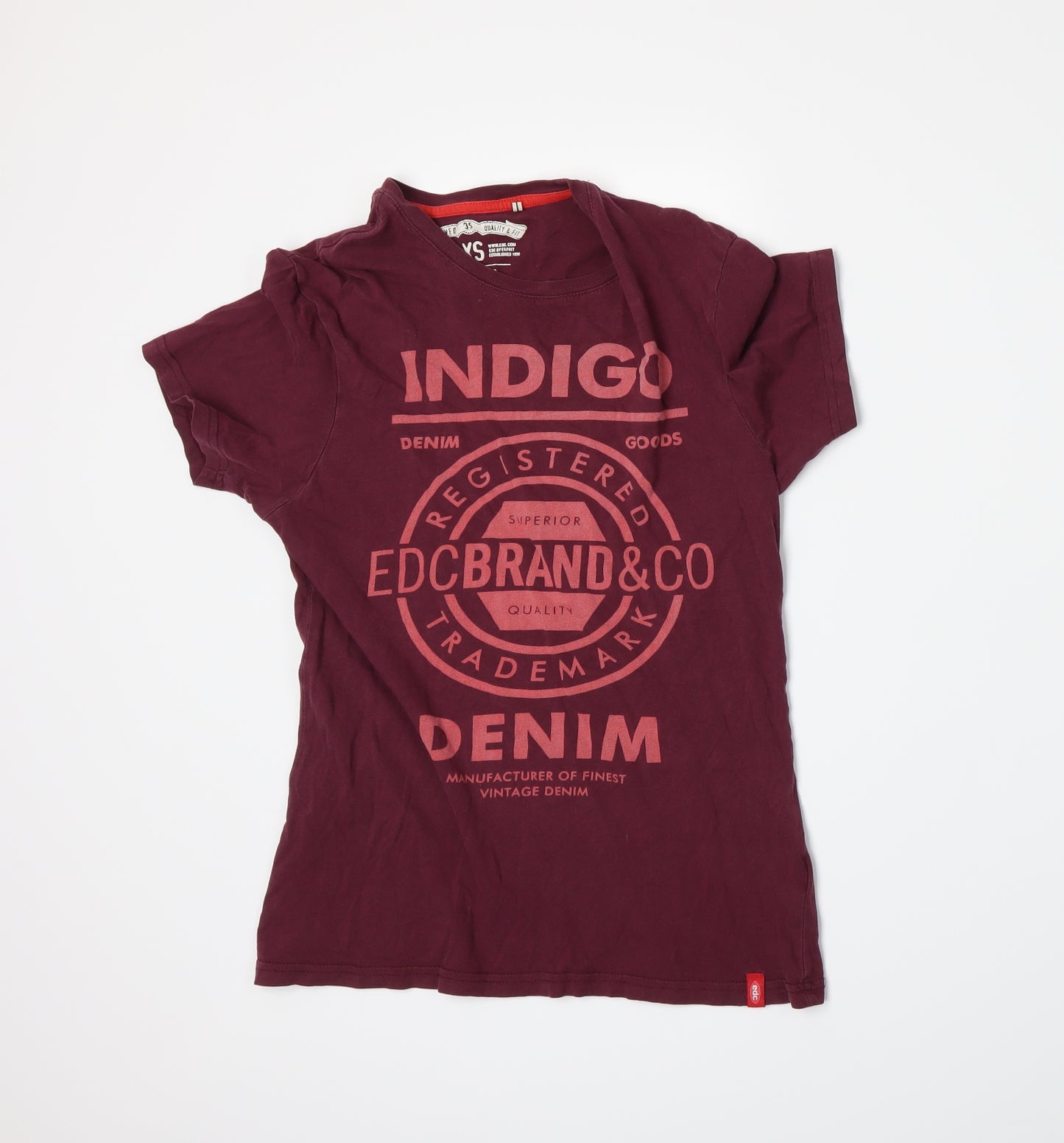 edc by Esprit Mens Red    T-Shirt Size XS