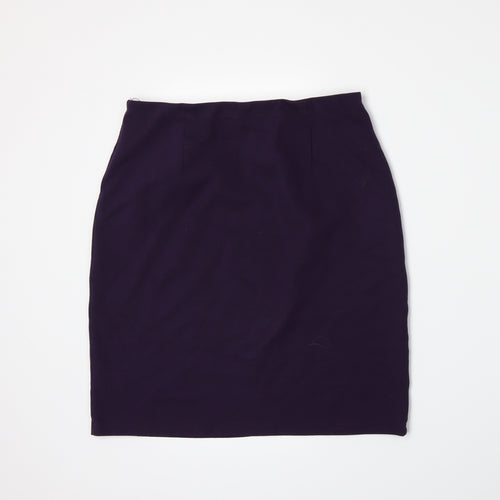 Marks and Spencer Womens Purple   A-Line Skirt Size 14