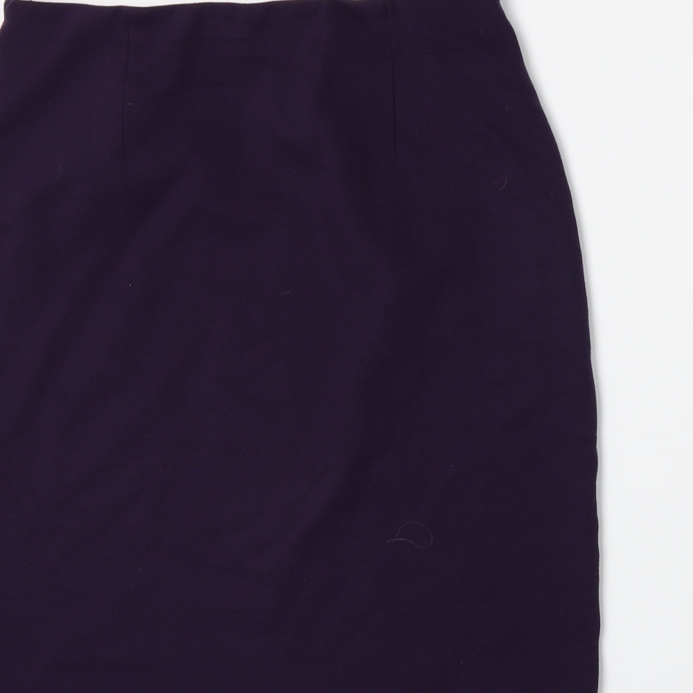 Marks and Spencer Womens Purple   A-Line Skirt Size 14