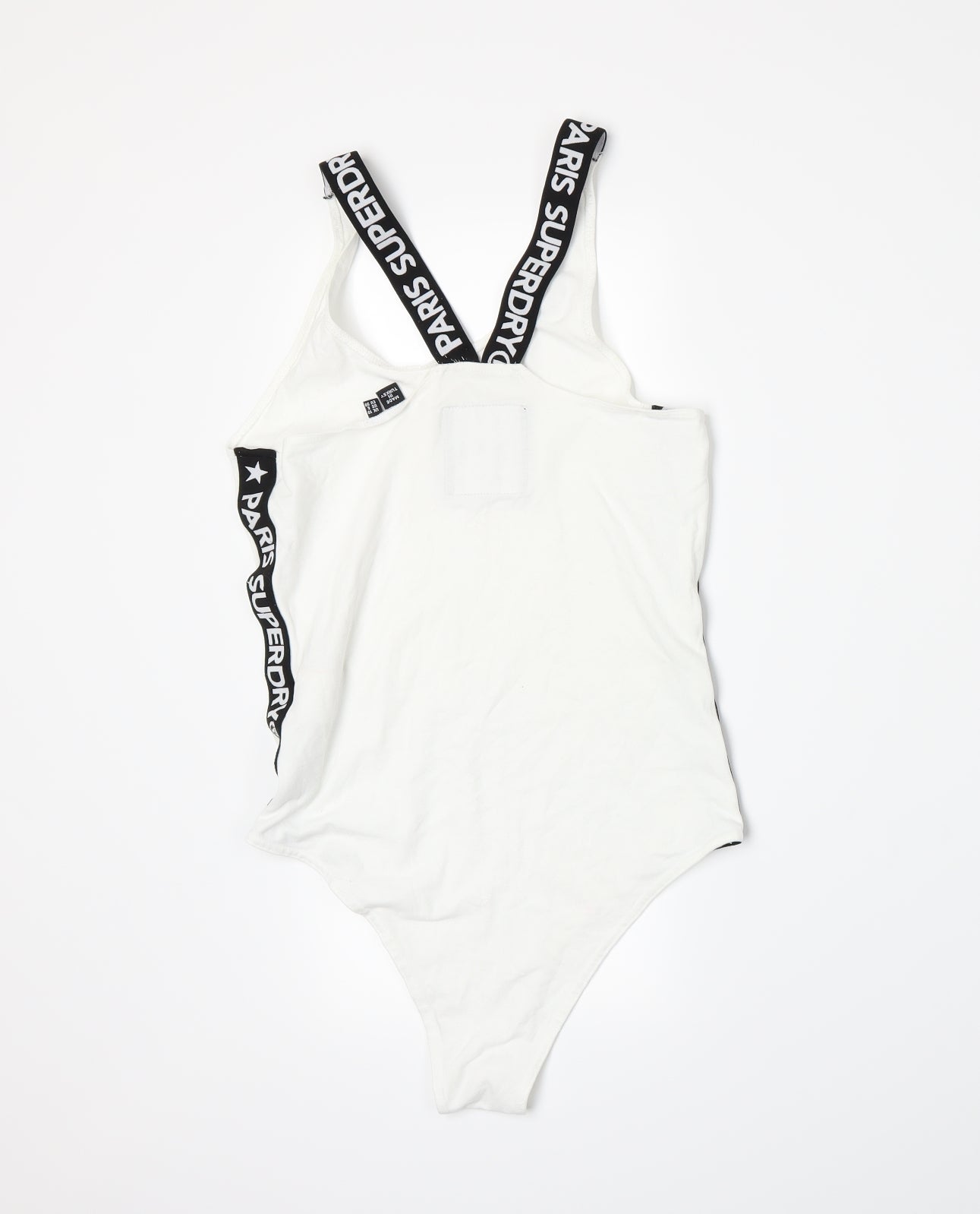 Superdry Womens White   Bodysuit One-Piece Size 10