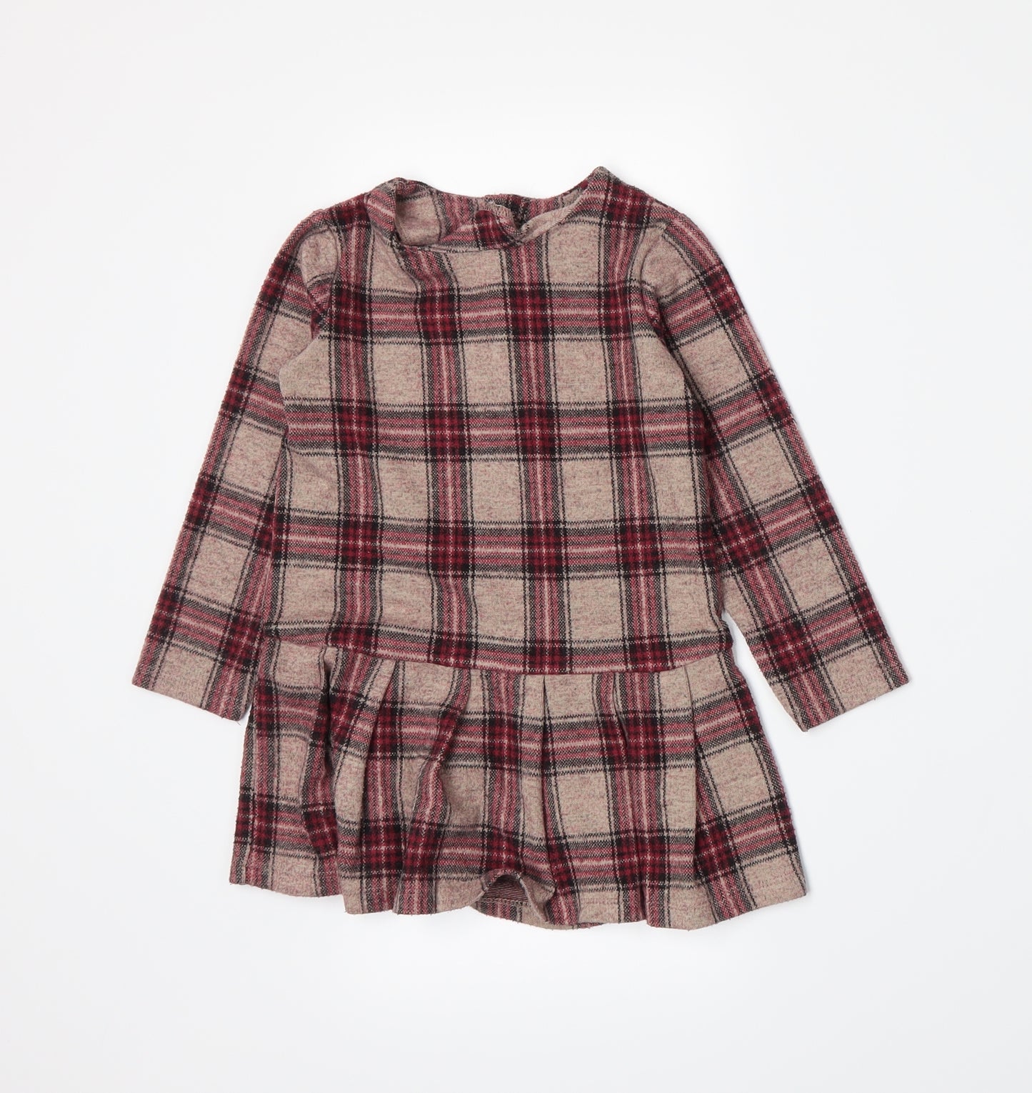 NEXT Girls Beige Plaid  A-Line  Size 3 Years