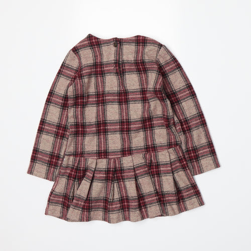 NEXT Girls Beige Plaid  A-Line  Size 3 Years