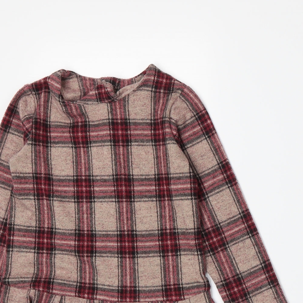 NEXT Girls Beige Plaid  A-Line  Size 3 Years