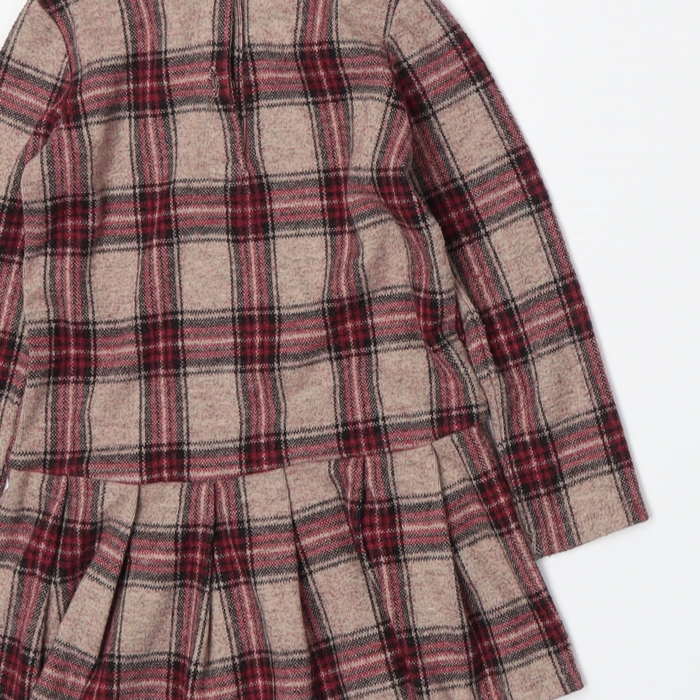 NEXT Girls Beige Plaid  A-Line  Size 3 Years