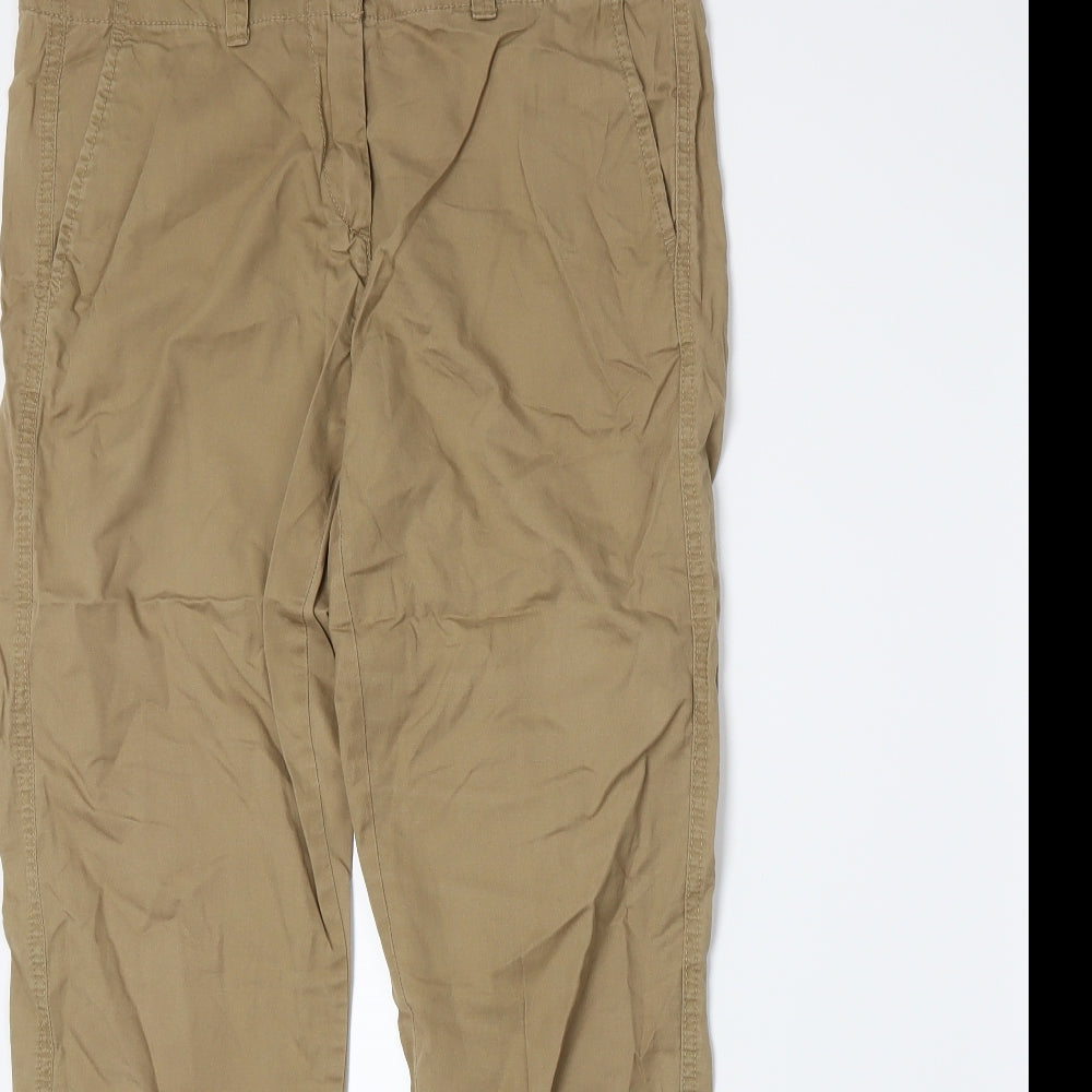 Marks and Spencer Womens Beige   Trousers  Size 12 L28 in