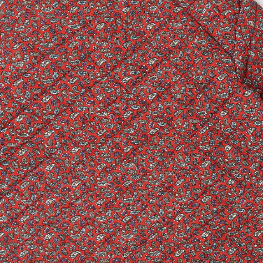 Country Collection Womens Red Paisley  Quilted Jacket Size 16