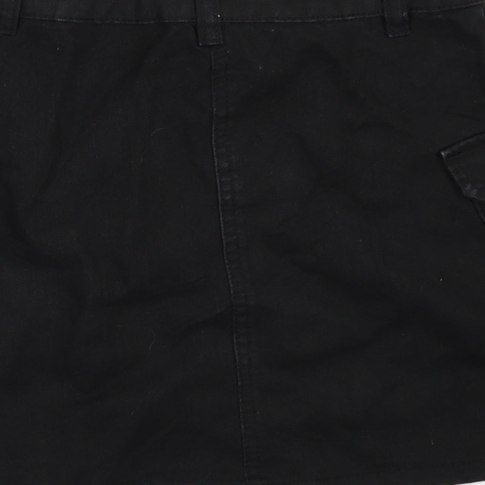 Nutmeg Girls Black  Denim Mini Skirt Size 9-10 Years