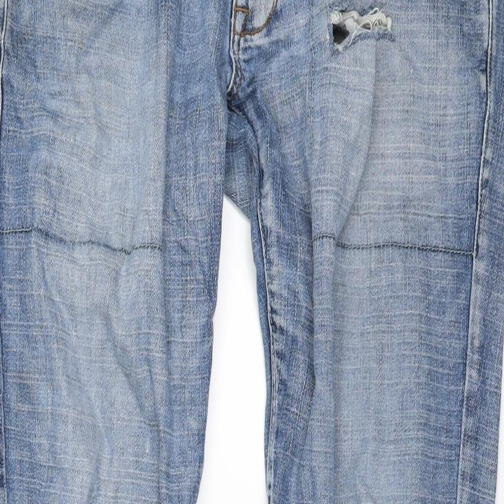 Bench Mens Blue  Denim Wide-Leg Jeans Size 32 L31 in
