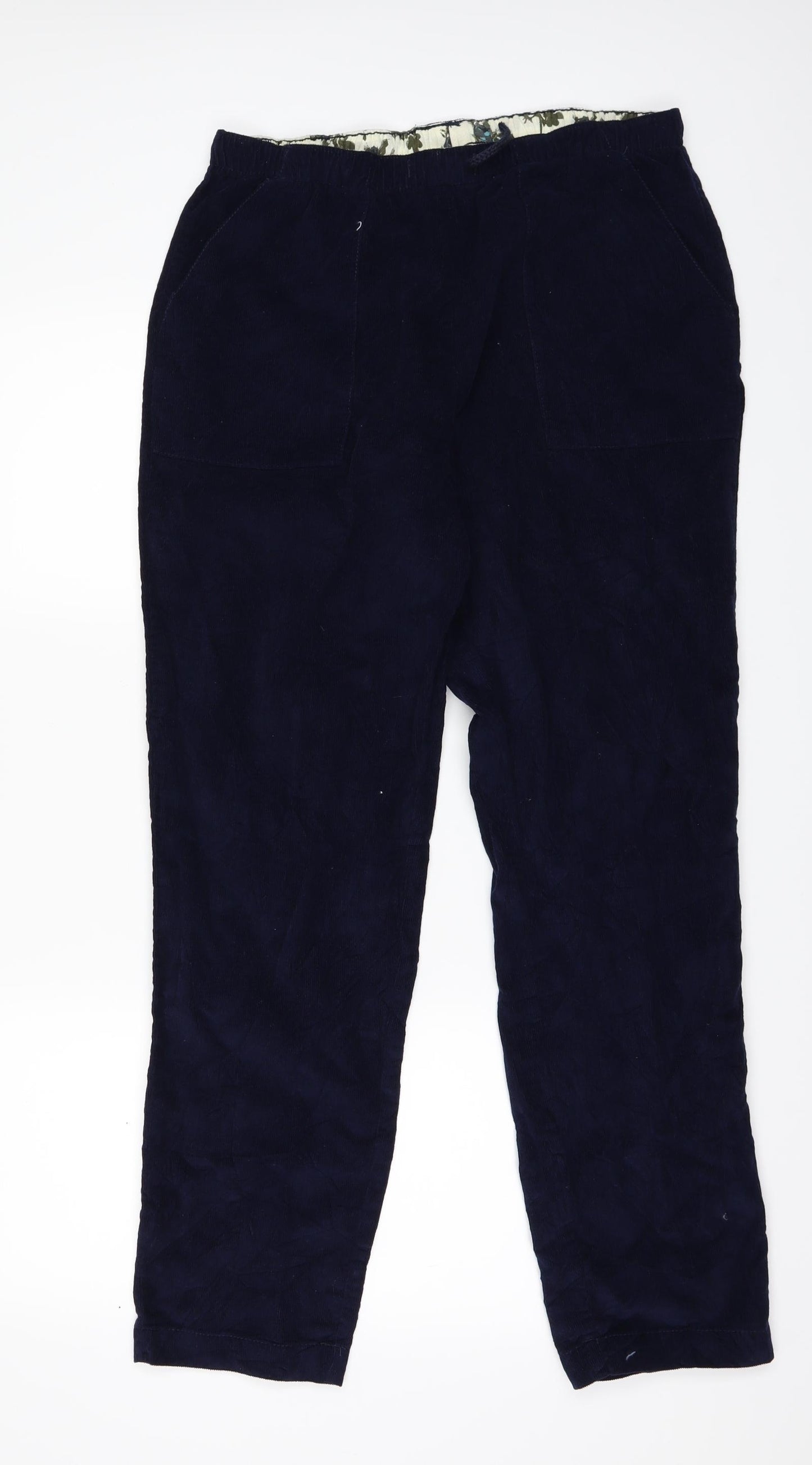 Damart Womens Blue  Corduroy Straight Jeans Size 14 L29 in
