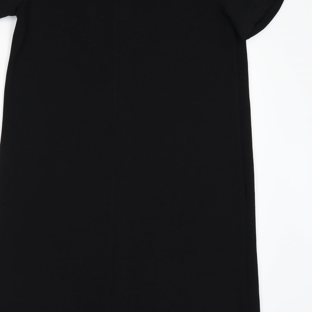 Zara Womens Black Batik  A-Line  Size S