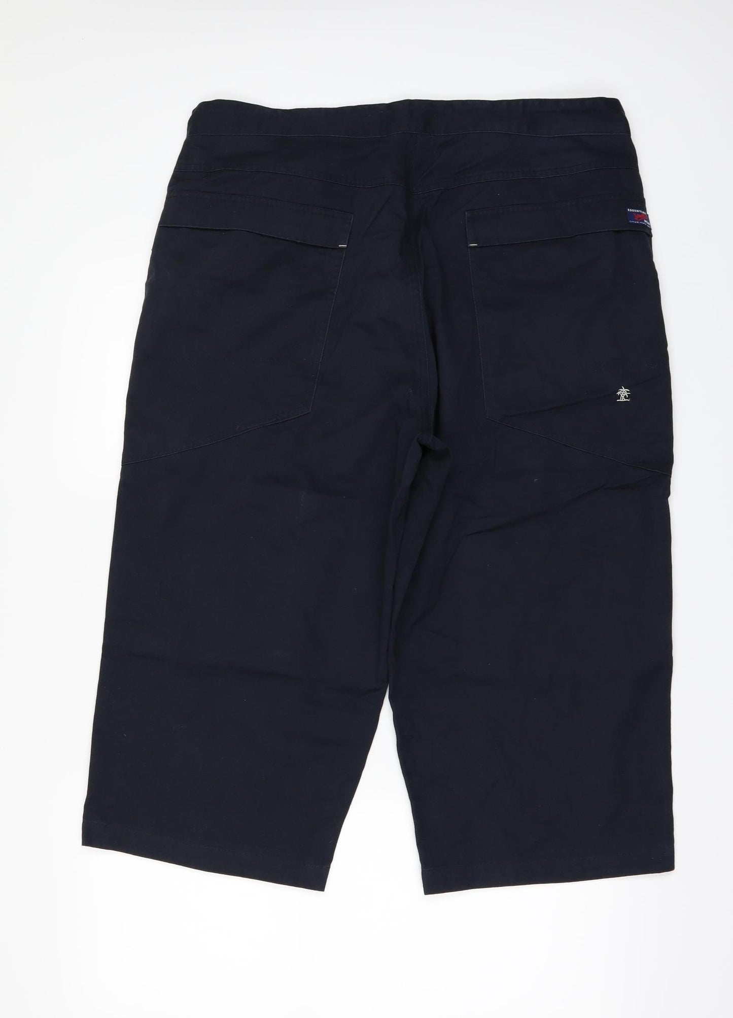 JAMBO Mens Blue   Cropped Trousers Size L L20 in