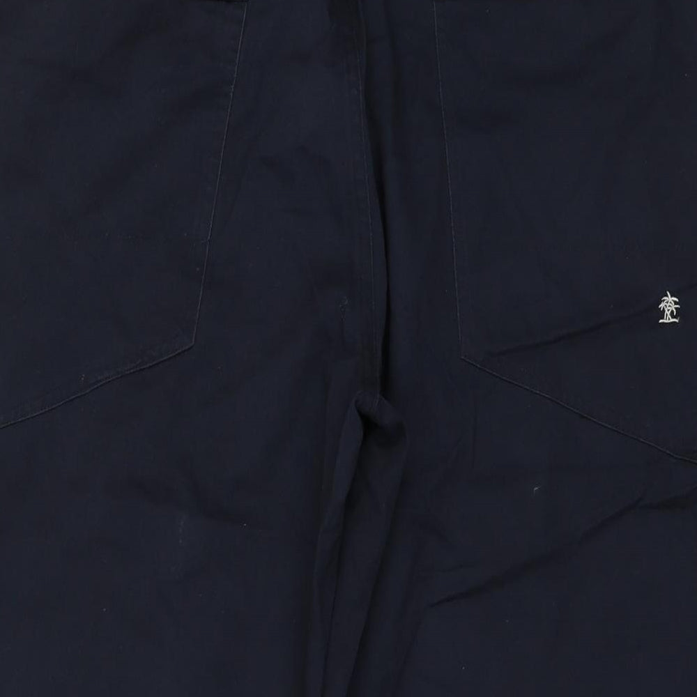JAMBO Mens Blue   Cropped Trousers Size L L20 in