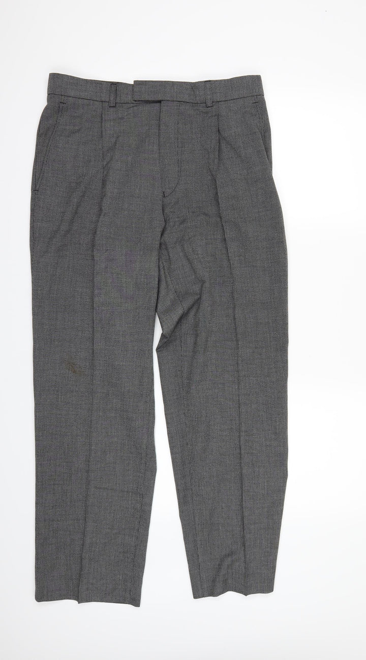 F&F Mens Grey Trousers Size 32 L20 in