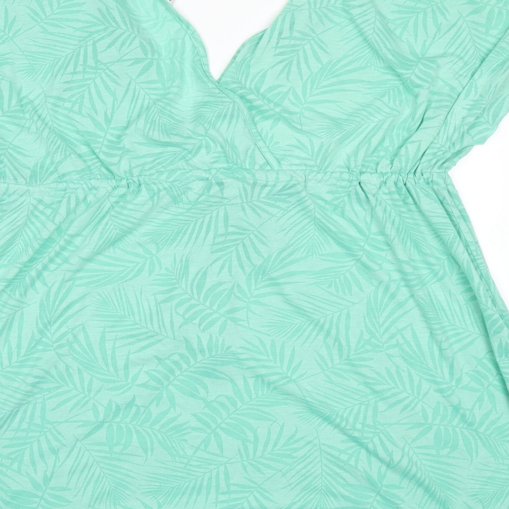Papaya Womens Green   T-Shirt Dress  Size XL  - Beach Dress
